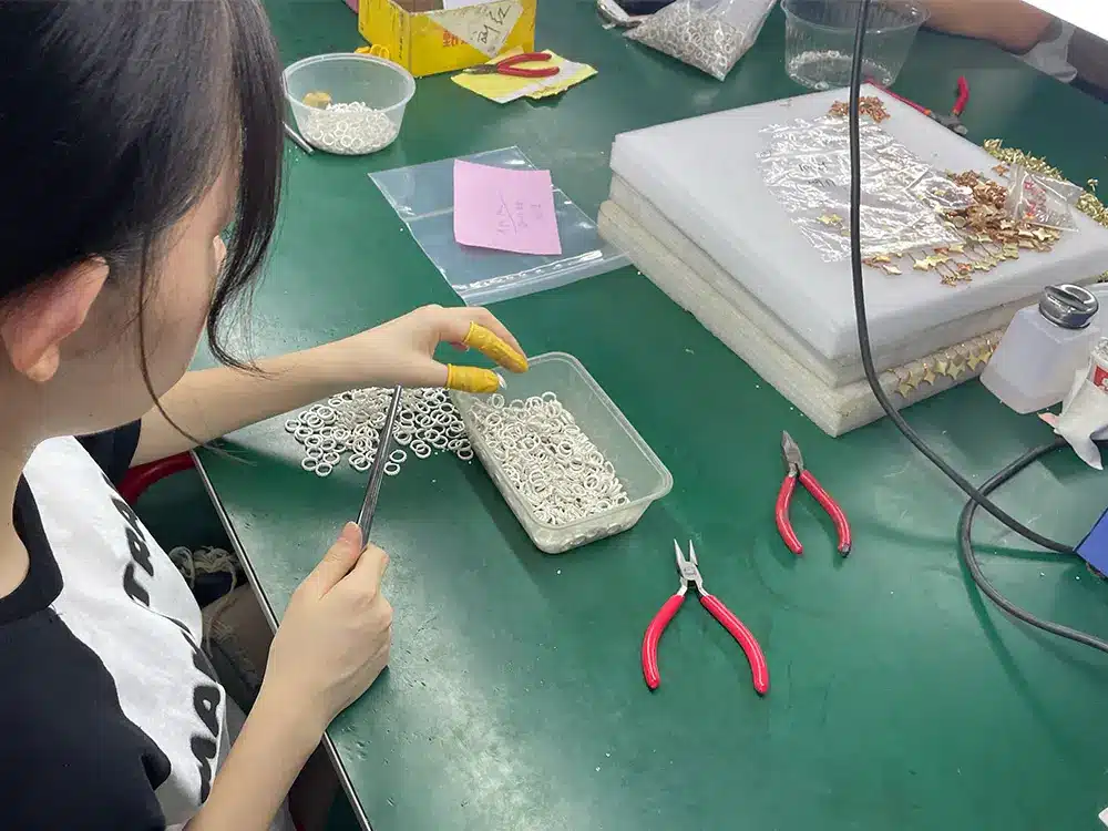 Precision tool usage in jewelry making