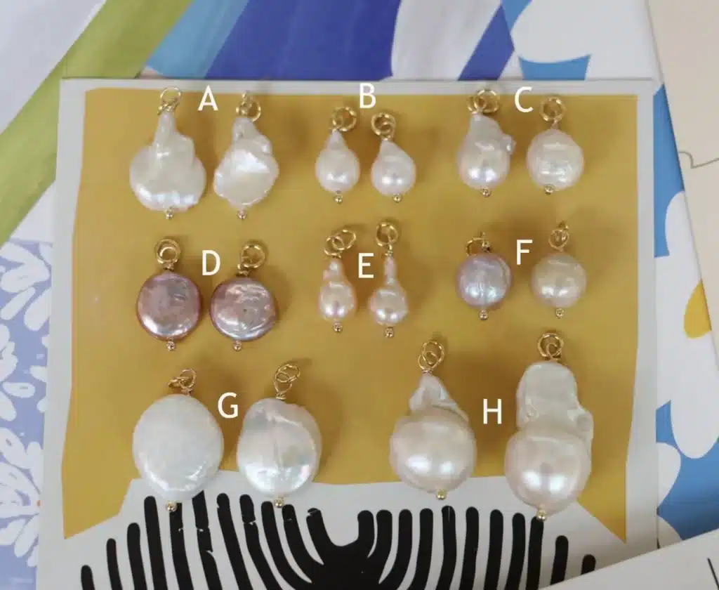 freshwater pearl charm types