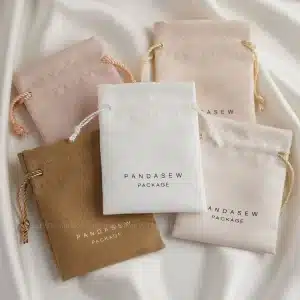 Jewelry pouches in various colors