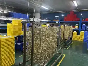 jewelry products hang on plating lacquer