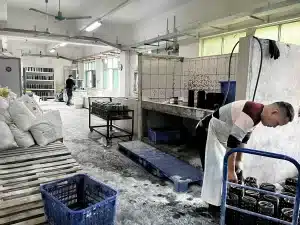 Production line inspection area