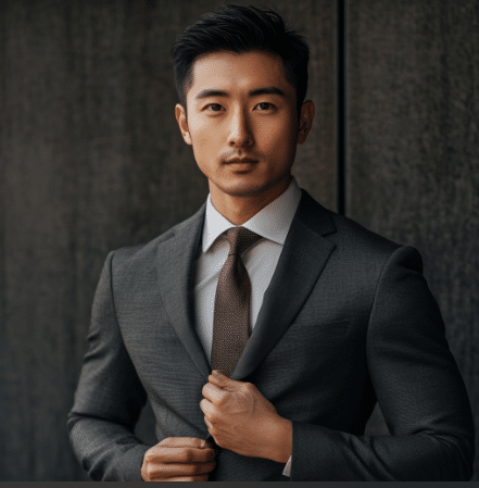 FOUNDER OF HONHO JEWELRY Man in a suit adjusting his jacket