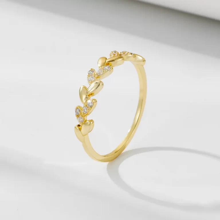 18K Gold Plated 925 Sterling Silver Twisted Rope Design Ring