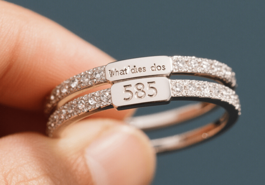 what does 585 mean on jewelry