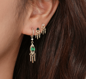 what is gold vermeil jewelry a person wearing stylish gold vermeil jewelry collection