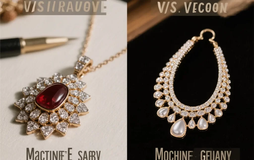 Handmade vs machine-made jewelry comparison