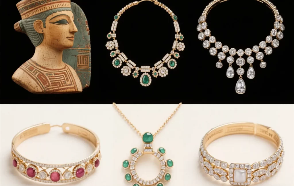 Ancient and modern jewelry evolution