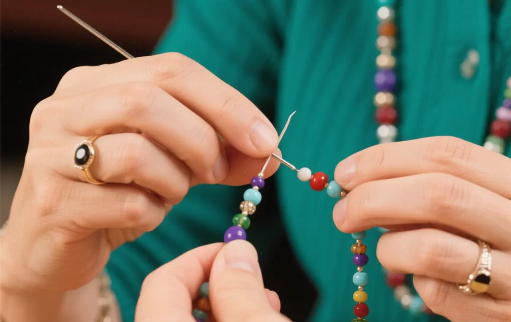 Basic beading techniques demonstration