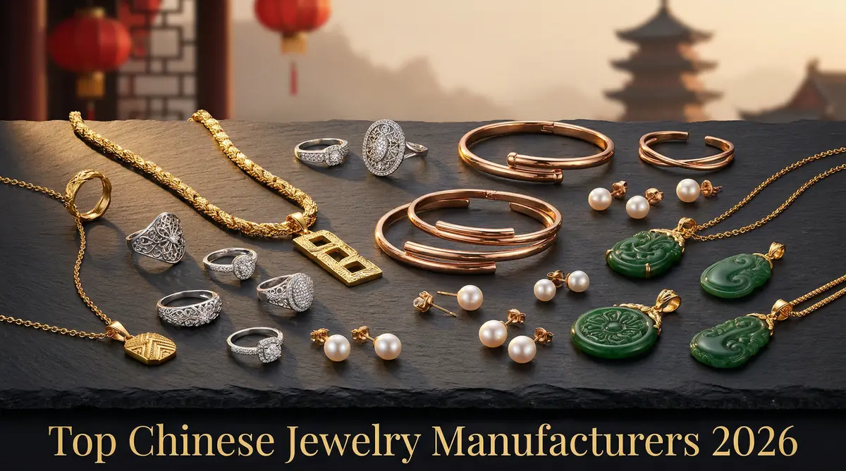 Top Chinese jewelry manufacturers collection featuring stainless steel gold-plated and sterling silver pieces from leading China suppliers