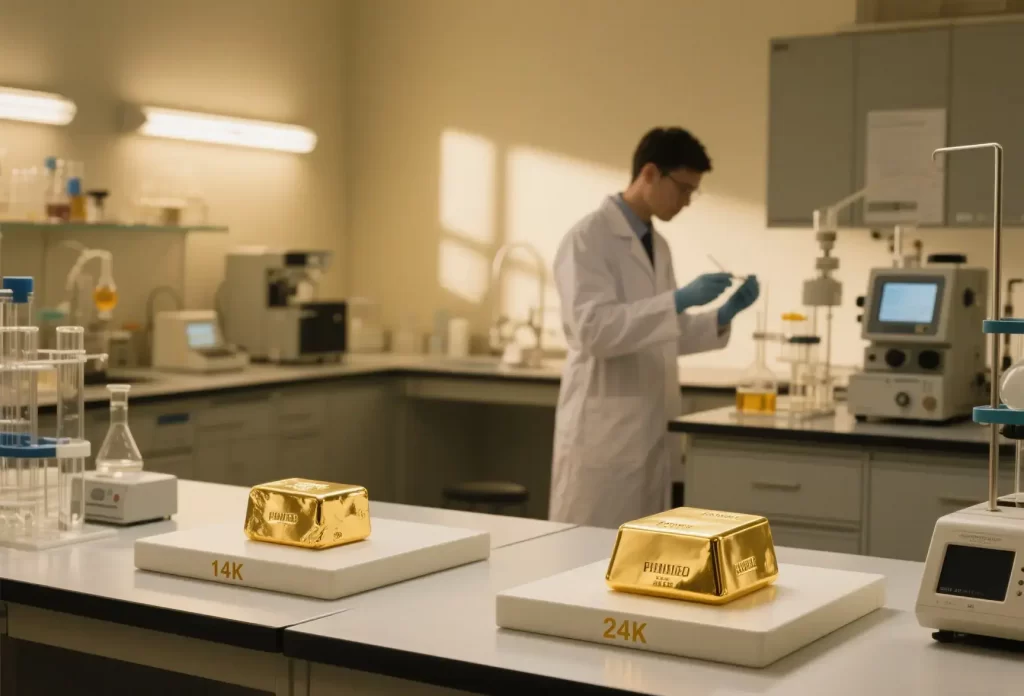 14k vs 24k Gold Comparison 1