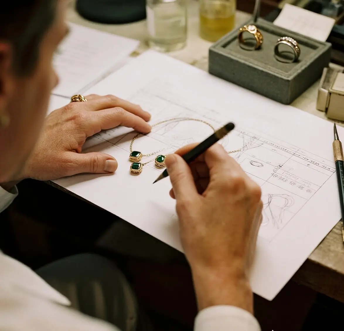 Gold filled Jewelry 23 Initial Consultation & Technical Requirements process