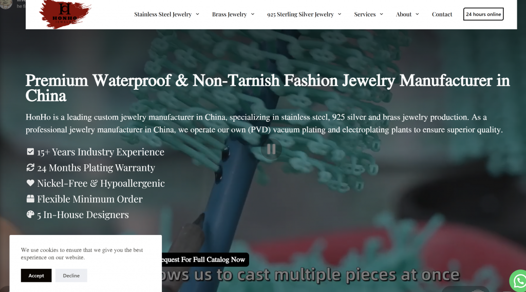 HonHo Jewelry factory banner HonHo Jewelry factory banner