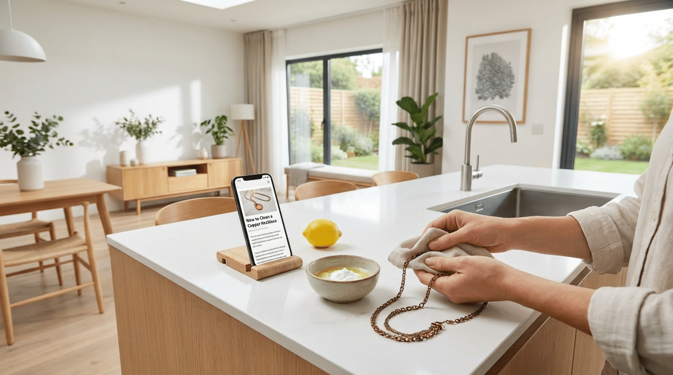 How to Clean a Copper Necklace Safely at Home