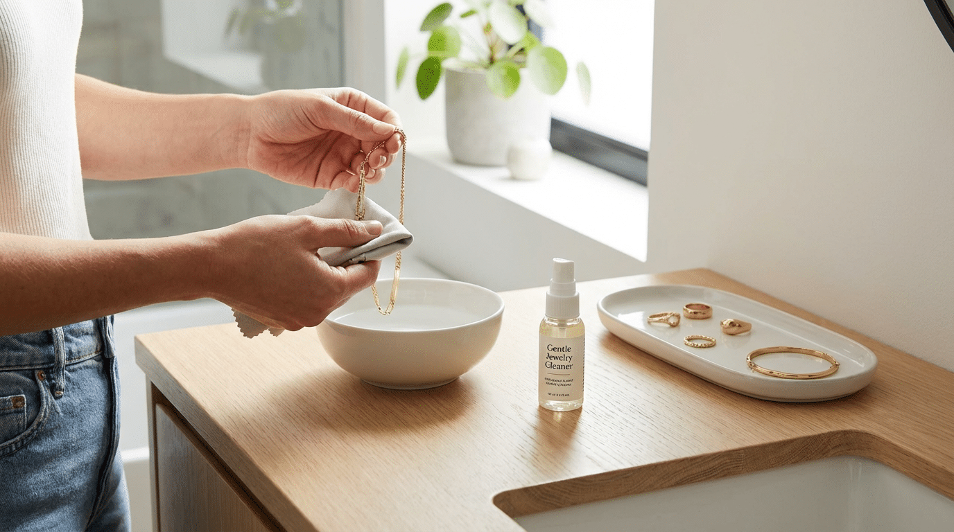 How to Clean Gold Plated Jewelry Safely at Home