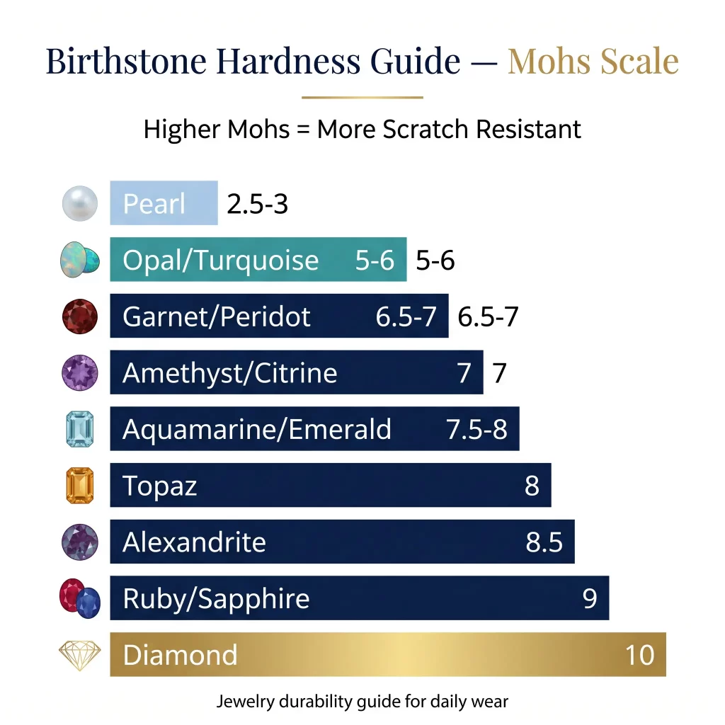 birthstone mohs hardness scale chart 9014ed431a9a47149e42d5ccf2b1d305
