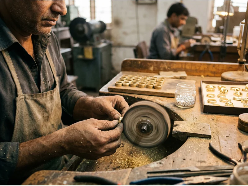 Brass Jewelry Wholesale: The Complete Buyer's Guide 2025 2 brass jewelry manufacturing process 49ccf7150afb493b82d350ea111af484