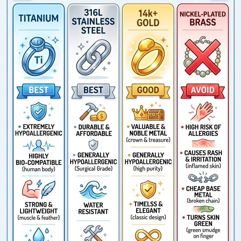 hypoallergenic metals comparison 87e8ee503de3435a960519e50a1f6377