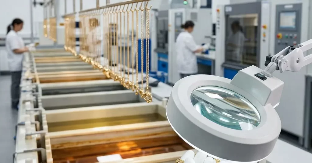 jewelry factory plating process 8bee0885f92a4ca69cc6b5ce004f67cc