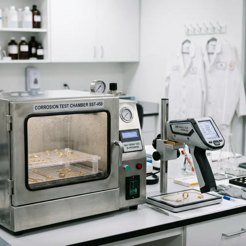 The Ultimate Guide to Factory Jewelry Direct: Sourcing Secrets and Avoiding Pitfalls 5 jewelry factory quality testing salt spray 396da6549c2644c8b540735abf52513e