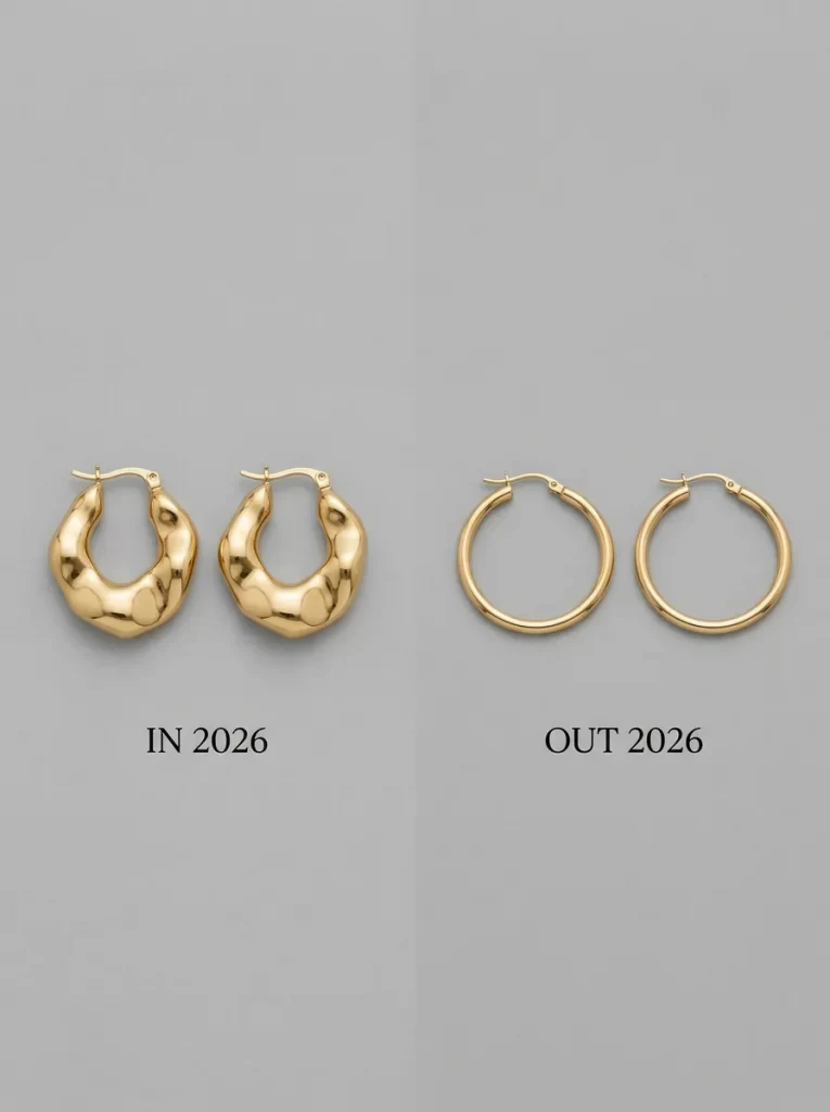 Jewelry Trends 2026: What's Actually Worth Buying (and Selling) This Year 3 jewelry trends 2026 in vs out hoops comparison 66d0fbd05a0c4a69bb85deba0581da60