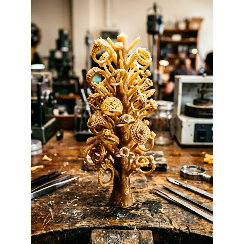 How Is Jewelry Made? A Step-by-Step Guide to the Full Manufacturing Process 2 lost wax casting jewelry wax tree process 398740ee8ddc4601999b37a55bf0055c