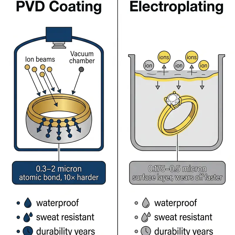 The Ultimate Guide to Factory Jewelry Direct: Sourcing Secrets and Avoiding Pitfalls 3 pvd vs electroplating jewelry coating d2b1ba6b1edc41abbff279815d5f87aa