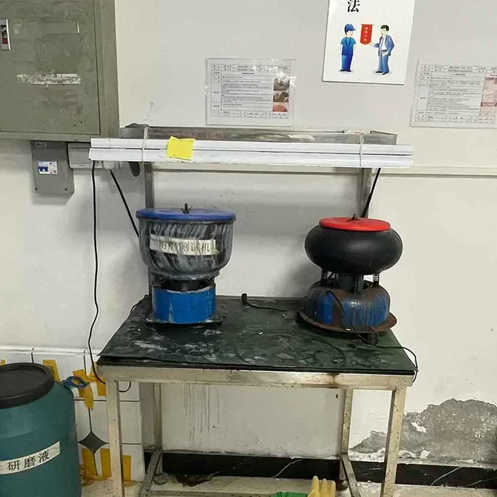 Jewelry Polishing Techniques: Cleaning, Refinishing and Care 3 Vibratory finishing equipment in a jewelry workshop