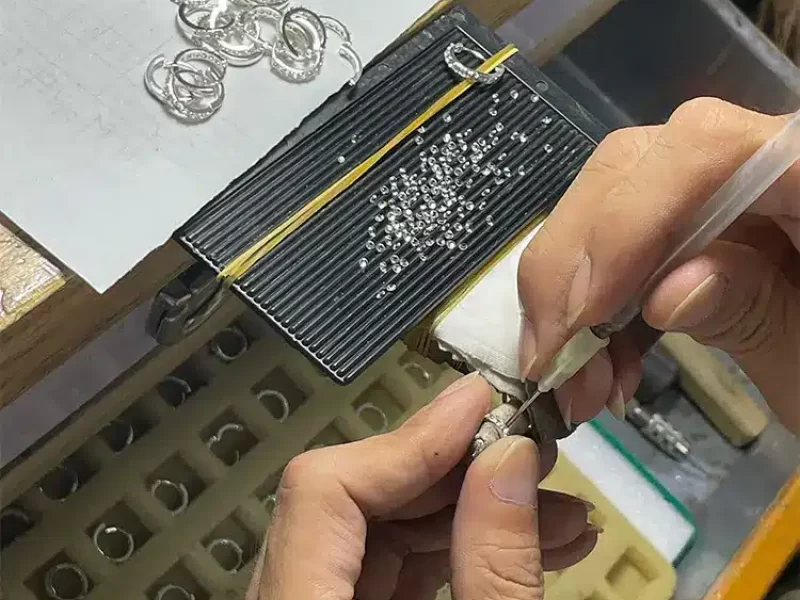 Premium factory direct jewelry production at HonHo manufacturing center Jewelry Manufacturer Detailed jewelry component assembly process