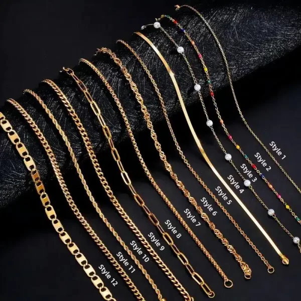 custom stainless steel chain types