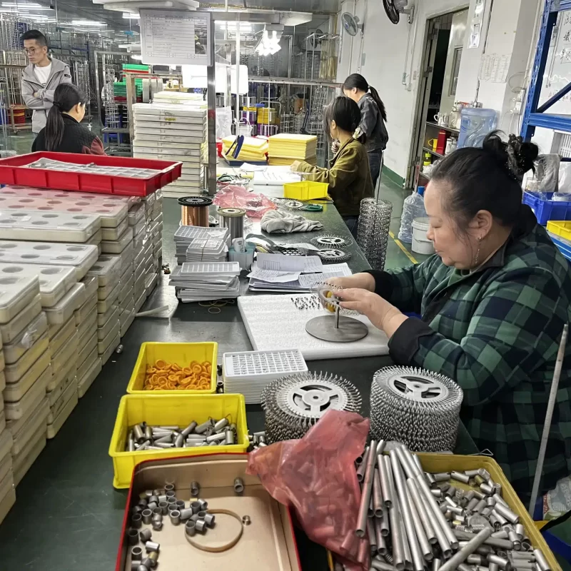 wholesale custom jewelry manufacturer Industrial storage facility with color-coded shelving systems
